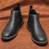 Chelsea Boots Men Retro Brand 2026 Casual Comfortable Fashion Boots Leather