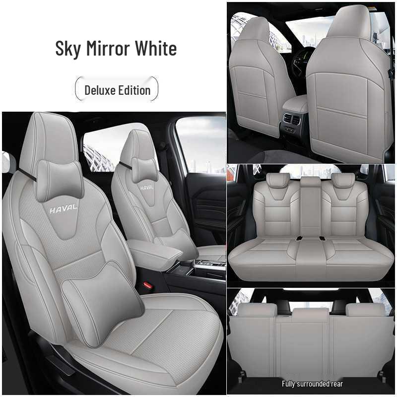 Universal Perforated Leather Car Seat Cushions for Haval H6L, All-Season, Full Surround, Fits 26 Models