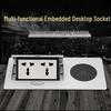 Two-Pin Three-Hole 250V/13A Pop-Up Desktop Socket with Wireless Charging