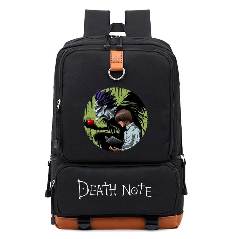 Zaino Cosplay Anime Death Note per Adolescenti Studenti Grande Capacità Borsa da Scuola da Viaggio con Stampa Personaggio