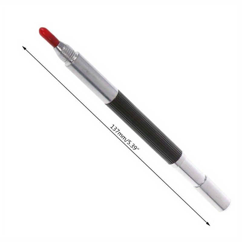 2pcs Double End Sharp Tungsten Steel Tip Scriber Clip Pen Ceramics Glass Shell Metal Construction Marking Tools 137mm