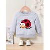 Spring/Autumn Cartoon Print Round Neck Sweatshirt Sportswear