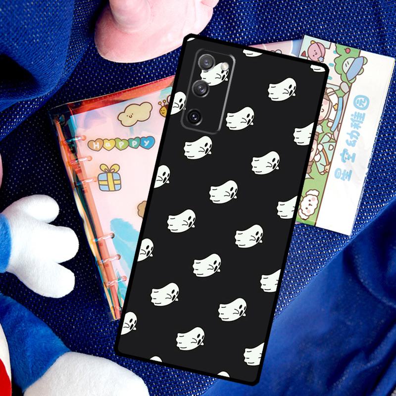 Cute Halloween Ghost Case For Samsung Galaxy S26 Ultra S25 S24 S23 S22 S21 S10 Plus S20 FE S25 Ultra Cover Funda
