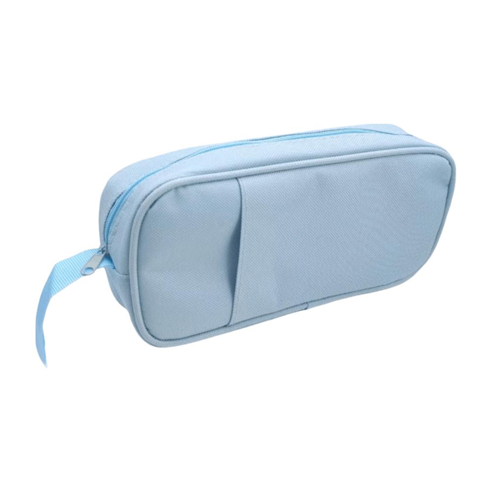 Stationery Storage Large Capacity Pencil Case Desktop Storage Pencil Pouch  School синий