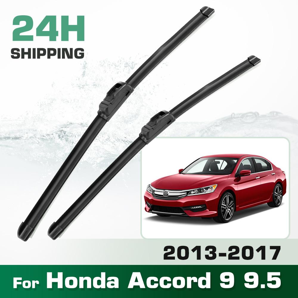 For Honda Accord 9 9.5 2013-2017 2014 2015 2016 Wiper Front Wiper Blades Windshield Windscreen Window Brush 26"+19