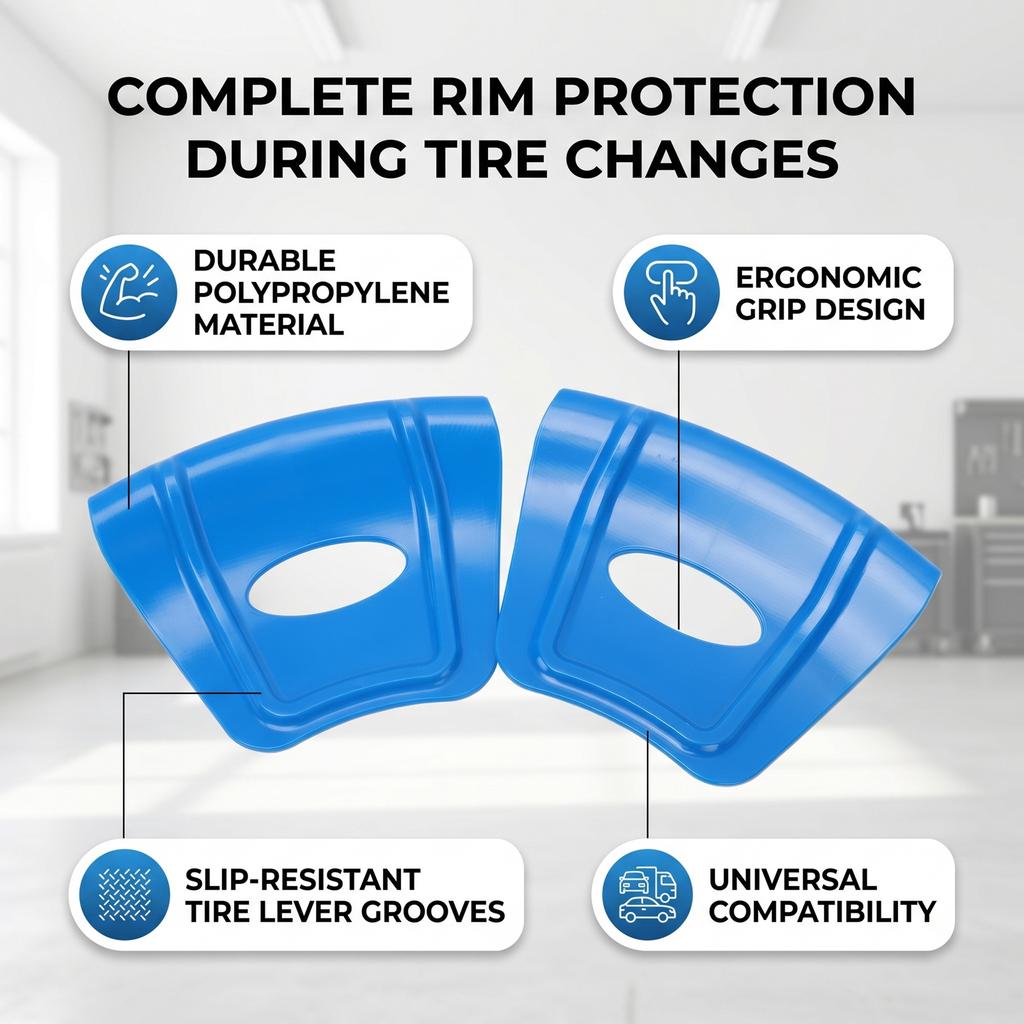 Rim Protectors for Tire Changing Plastic Rim Protector Universal Tire Removal Tool for Motorcycle Bike Electric Bike