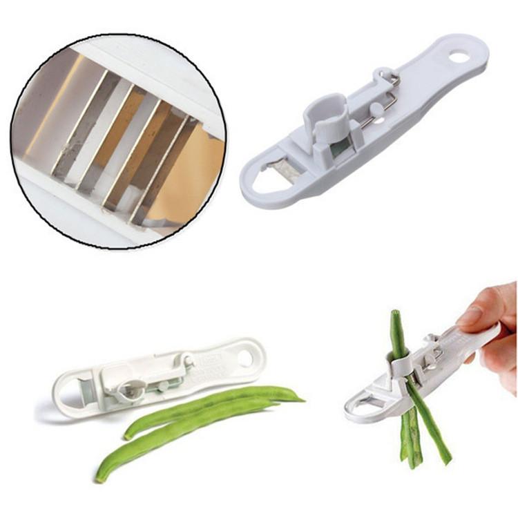 Modern White Kitchen Bean Cutter Multi-functional Bean Strip Slicer Perfect For Home Cooking