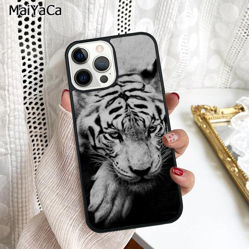 Luxury Tiger Leopard Phone Case Cover For iPhone 17 Air 16 16e 15 Plus 11 12 13 14 Pro Max Shell Coque