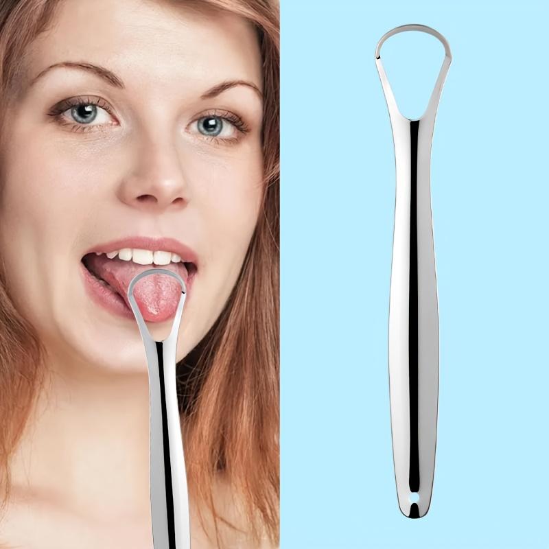 1/2/5Pcs Stainless Steel Tongue Scraper U-Shaped Anti Slip Cleaning Tongue Reducing Coating For Oral Odor Family Use