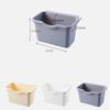 2Pcs Grey Kitchen Storage Container Over Cabinet Door Hanging Garbage Bin Food Safe Plastic Space Saving Multifunction Organizer