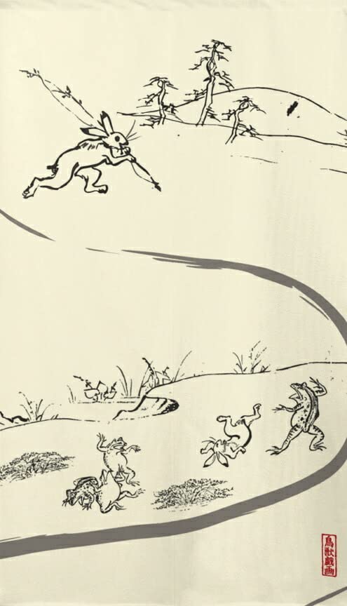 

Стильный гобелен «Тёдзю Дзинбуцу Гига» шириной 85 см x длиной 91166 магазинов, 150 см,