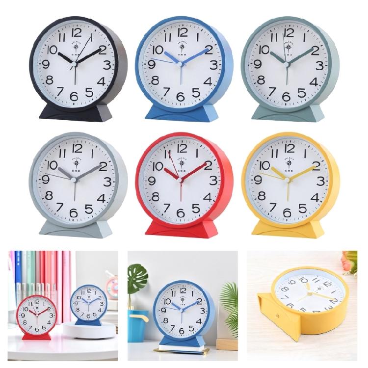 Noiseless Alarm Clock with No Ticking Designs Suitable for Students and Professional Quiet Movement Analog Table Clock