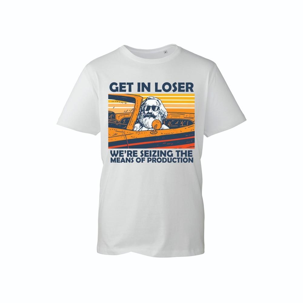 Get in Loser Funny Marx Meme TShirt Retro Graphic Tee Top Unisex Unisex Unisex S