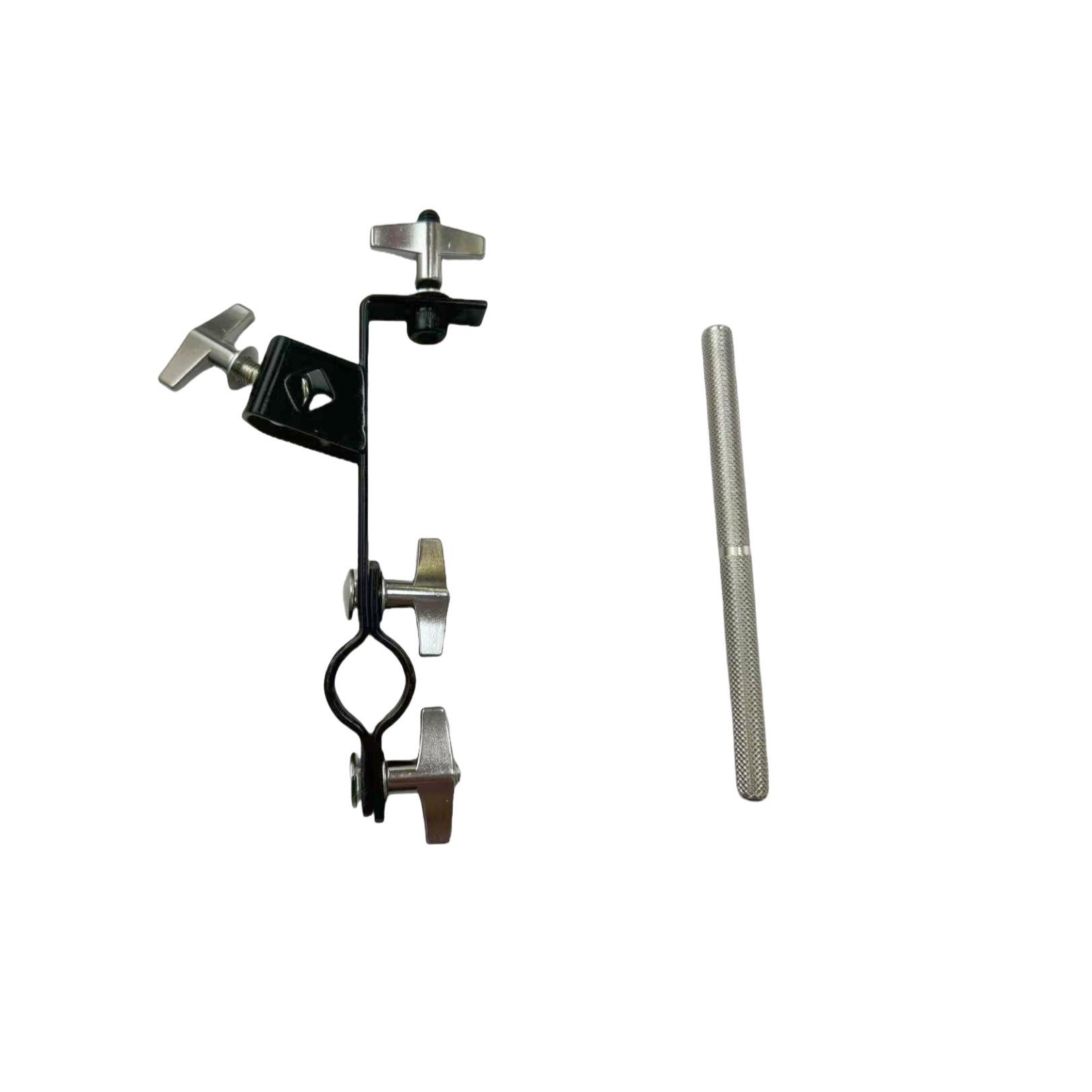 Multi-functional Drum Kit Extension Clip for Cowbell, Cymbal, and Wind Chime