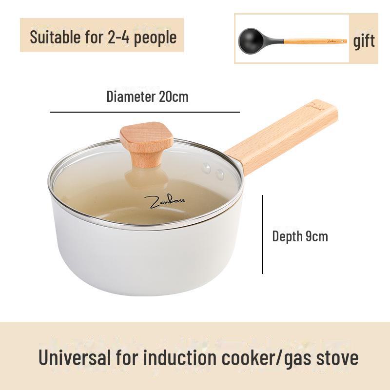 

Керамическая кастрюля с антипригарным покрытием для приготовления молока и лапши для домашнего использования — совместима с индукционными и газовыми плитами. Идеально подходит для детского питания. Ceramic Glaze Milk Pot (FDA Approved)