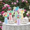 Colored Paper Vase Honeycomb Holiday Decoration for Easter Tabletop Centerpieces Wedding Receptions Festival Decoration