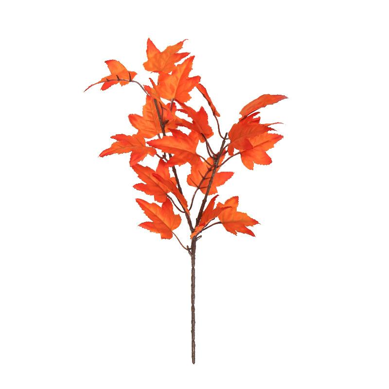Fancyfamily 1PC Thanksgiving Simulation Maple Leaf Flower Arrangement Accessories Ornament Home Decoration