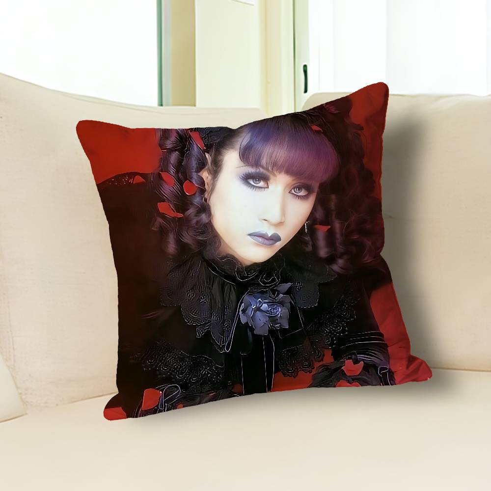 M-Mana Gothic M-Malice Mizer Various Sizes Square Pillow Case For Car Home Bedchamber Decor Custom Valentine gift