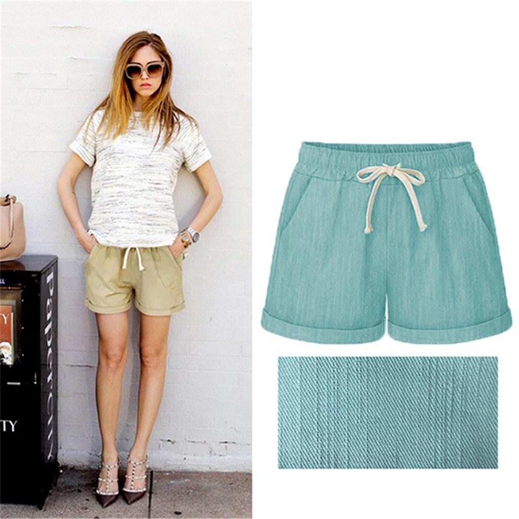  Tooxika Shorts Women Summer Pants Faux Denim Straight Pants Loose Large Size Pants Slim Thin Casual Women's Pants