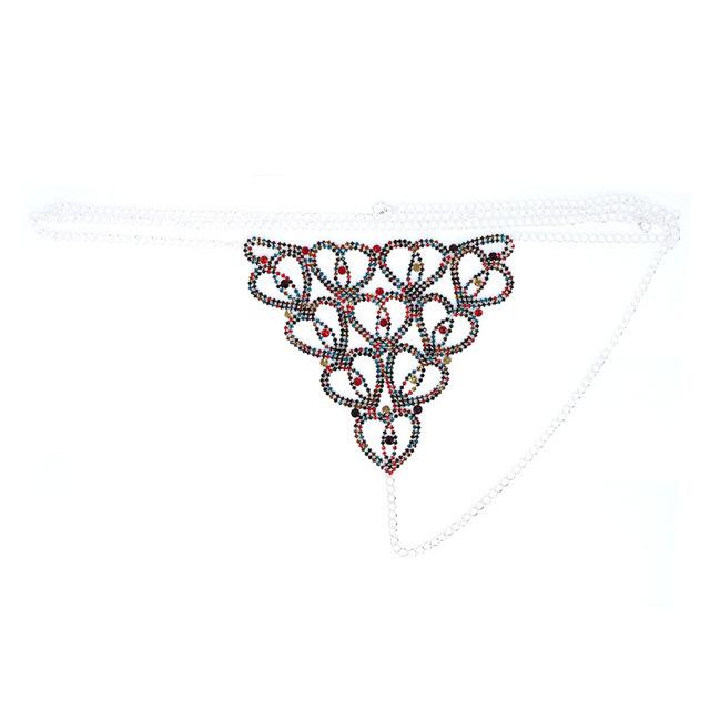 Accessories Rhinestone Claw Chain Body Chain Heart-Shaped Sexy Bikini Diamond Panties Body Chain Direct