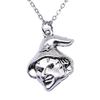 Mask Pendant Necklace Theater Halloween Day Jewelry 40cm Short Chain