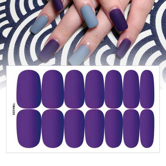 Nail Sticker Self-Adhesive DIY Ultra Thin High Saturation Full Wraps Polish Strips