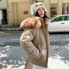 Big fur collar short down cotton clothes women's winter new design sense small thickened down cotton clothes jacket