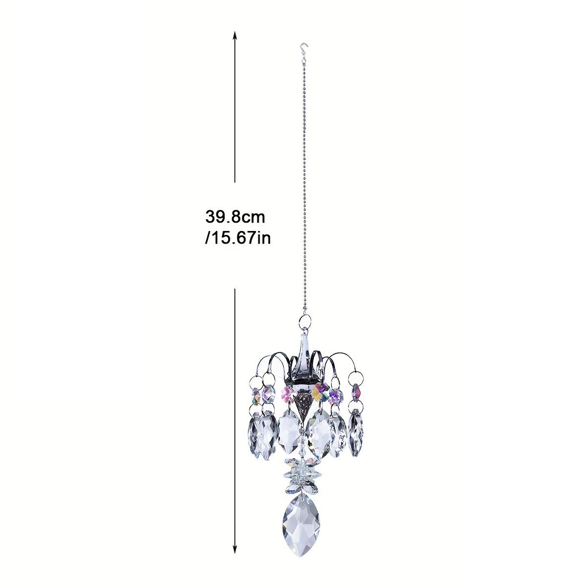 

Crystal Sun Catcher Hanging Crystal Glass Suncatcher Rainbow Prism Suncatchers Window Balcony Garden Outdoor Crystal Decoration серебряный
