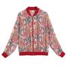 Women's Plus Size Floral Chiffon Cardigan - Long Sleeve, Round Neck, Summer Sunscreen Jacket