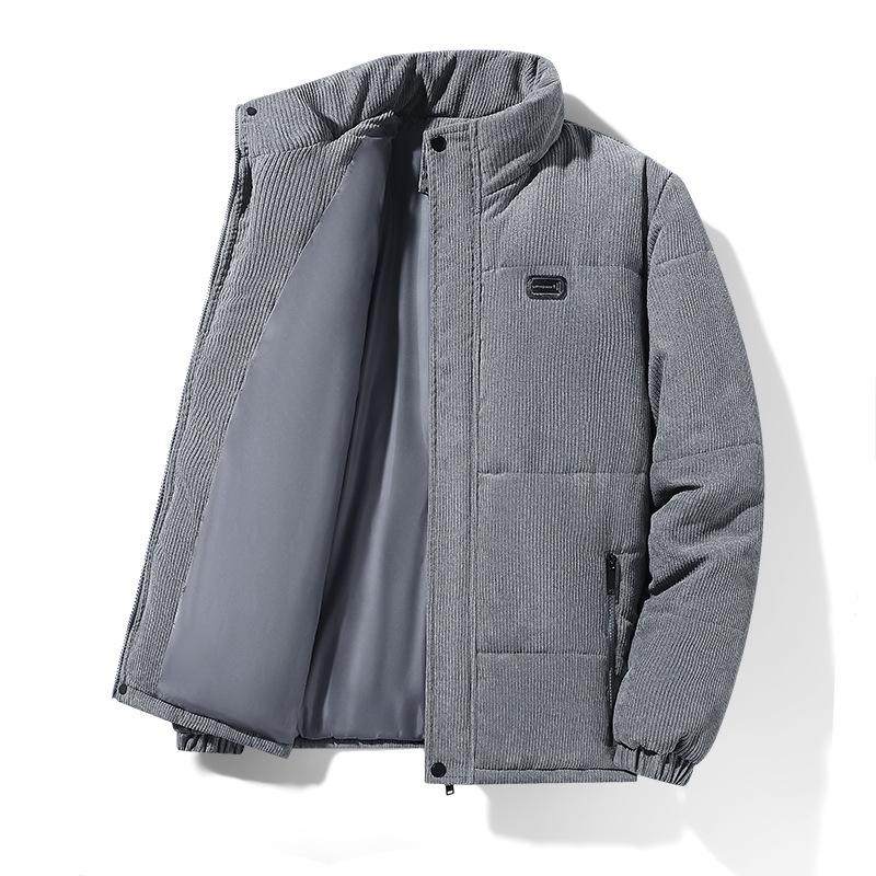 Куртка из хлопка с воротником-стойкой — фото 3