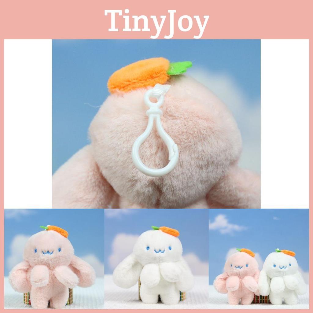 Adorable Ins Style Carrot Bunny Plush Toy Keychain Doll For Bags And Accessories