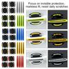 3D Carbon Fiber Car Door Handle Stickers Scratch-Resistant Stickers Car Safety Reflective Strip Auto Stickers