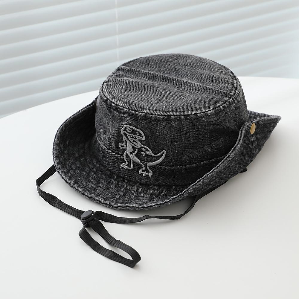 Kids Caps Spring/Autumn Cartoon Cowboy Hats Korean Style New Color-Block Dinosaur Cross-Border Children s Hats
