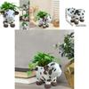 Adorable Modern Simple Cow Resin Succulent Planter Pot For Indoor And Outdoor Decor
