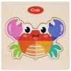 Wooden Cartoon Animal & Transport Puzzle for Toddlers, Educational Toy for Ages 2-3