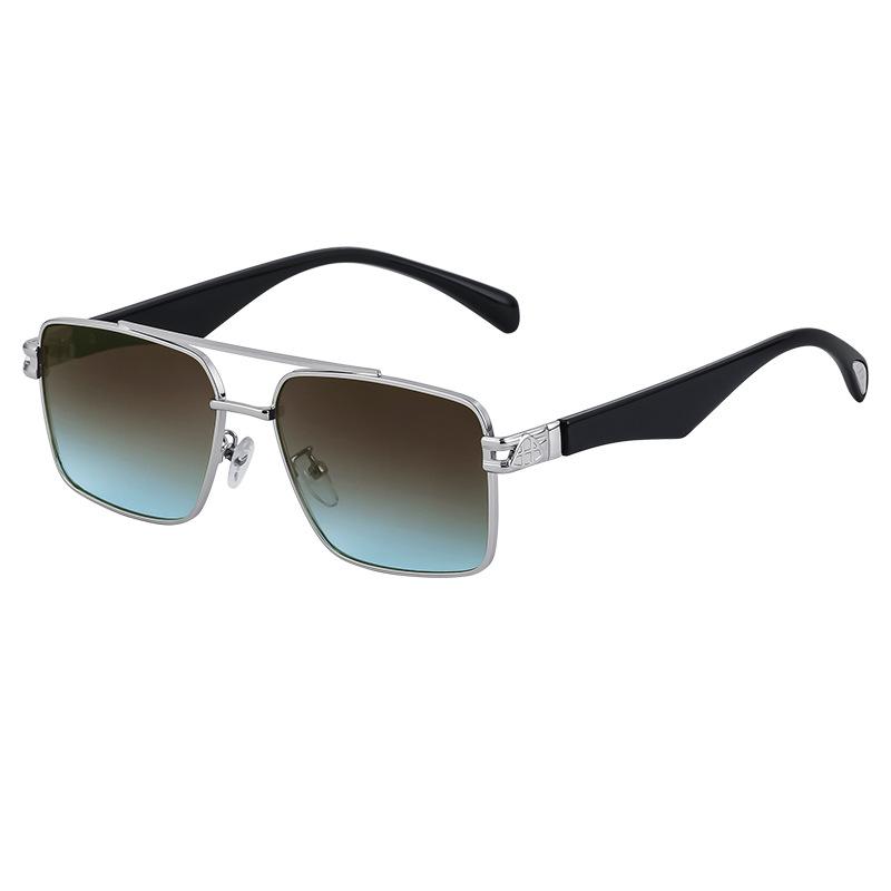 

JYL TS Men s Double-Bridge Square - Outdoor Driving Trendy Sunglasses JD-2326 c-880 чайной розы