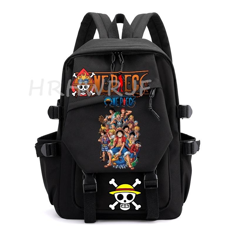 Anime ONE PIECE Backpack Monkey D Luffy College Backpack Girl Travel Book Backpack Nylon Leisure Women Laptop Men School Bags
