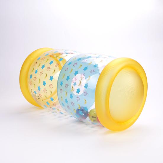 Infant Crawling Roller Toy Portable Wear-resistant Transparent Quick Inflatable Early Development Toy Daily Use