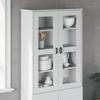 Vidaxl Viken Cabinet Extension, White, Solid Pine Wood