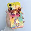 For Xiaomi Poco M7 Pro 5G Phone Case Fashion Flower Girl Design Soft Silicone TPU Back Housing for Poco M 7 Pro M7Pro 5g Covers