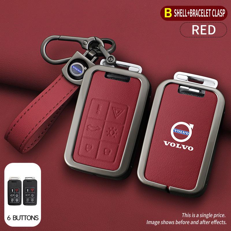 Zine Stop Metalowa Osłona Brelok do Kluczy Samochodowych Pokrowiec Uchwyt Brelok do Volvo S60 S80 V60 XC60 XC70 S60L S80L V40 XC90 Akcesorium Pełna Ochrona