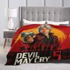 D-Devil May Cry DMC Game Gamer Blanket Soft Warm Flannel Throw Blanket Plush for Bed Living Room Picnic Travel Home Sofa