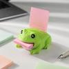 Schreibwarenhalter für Studenten Niedriger Notizfrosch, Schreibtisch-Organizer Notizblockhalter, Lustiges Stifte-Zubehör Arbeits-Memo-Ständer, Büro-Accessoire Geschenk Freunde