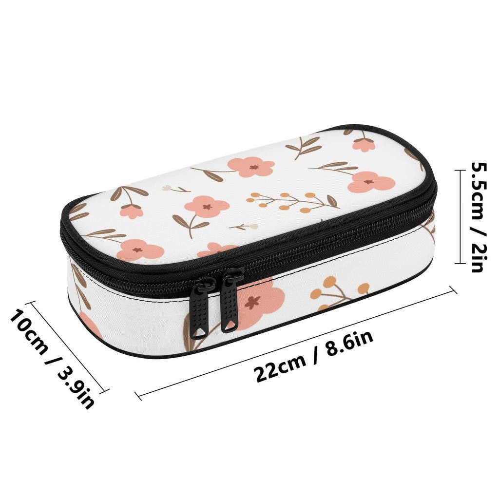 Pen Case 300D Polyester High Capacity Easy Open Zipper with Mesh Divider Pen Holders and Large Main Compartment for Everyday Study