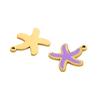 CARLIDANA Fashion Gold Plated Stainless Steel Sea Shell Cross Charms For Jewelry Making Necklace Pendant DIY Accessories