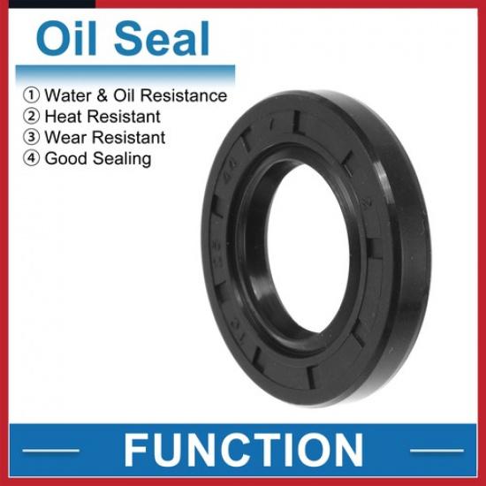 Oil Seal Seal Ring Rotary Shaft Seal Nitrile Rubber 25x44x7mm 5Pcs