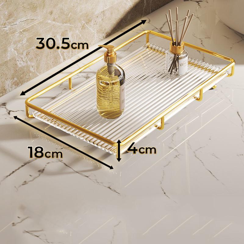 Stainless Steel Frame Acrylic Marble Storage Tray Home Room jewelry Makeup Perfume Tea Cup Storage Aromatherap Plate Tray Rack