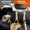 Amooca Anti-drop Car Headrest Hooks 4 Pack Seat Organizer for Bags