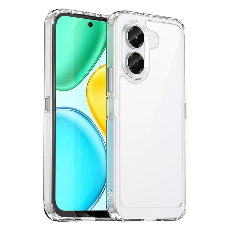 Transparent Colorful TPU Case for Honor X7e 4G Protective Cover Clear Fundas Coque Capa