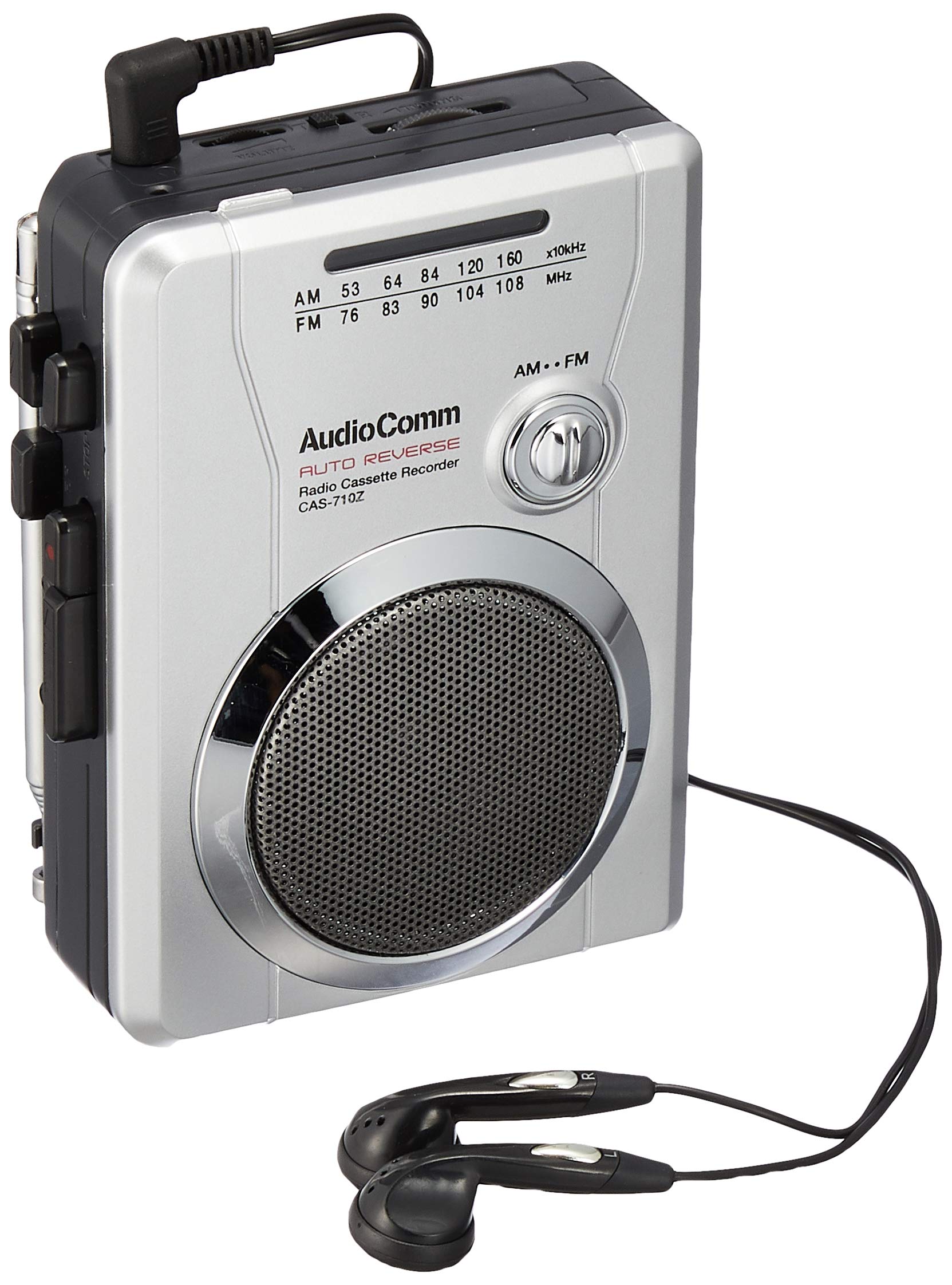 

OHM AudioComm Radio Cassette Radio Program Recordable AM/FM CAS-710Z срібний